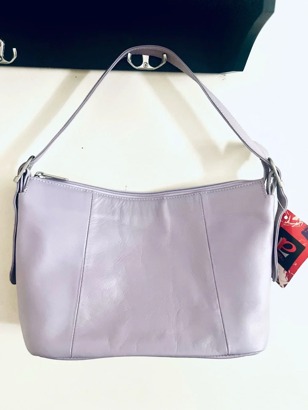 VINTAG Y2K Genuine Leather Piel hobo bag Lavender NwT
